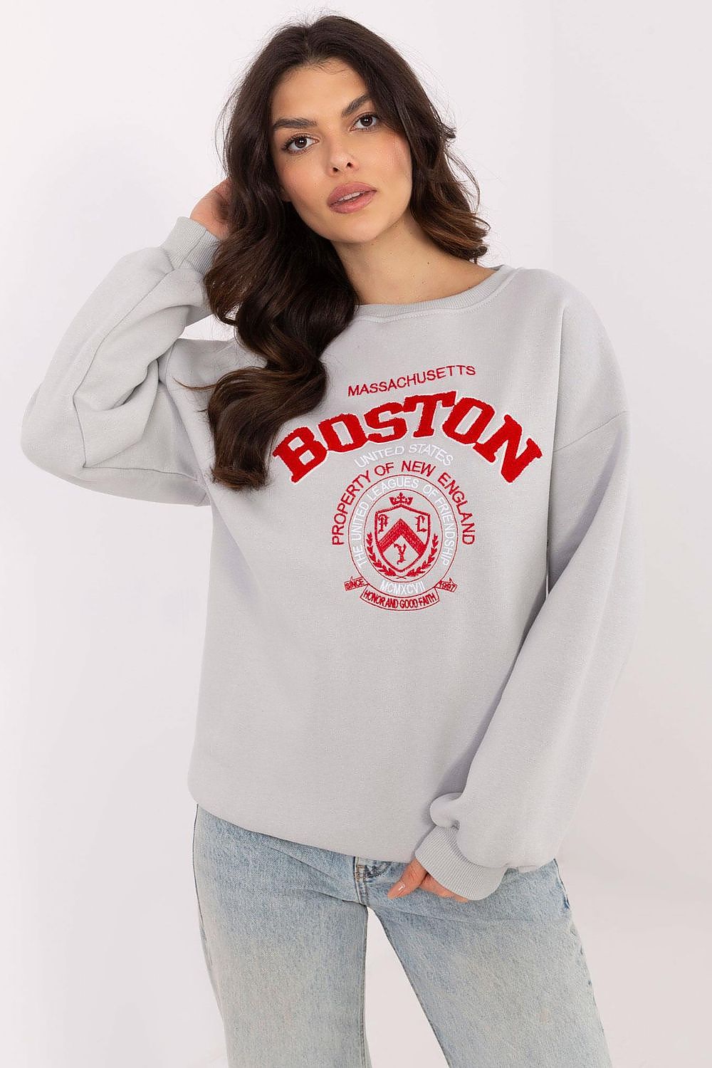 Women Loose Graphic Sweatshirt Urban Style-Women Sweatshirt-LeStyleParfait