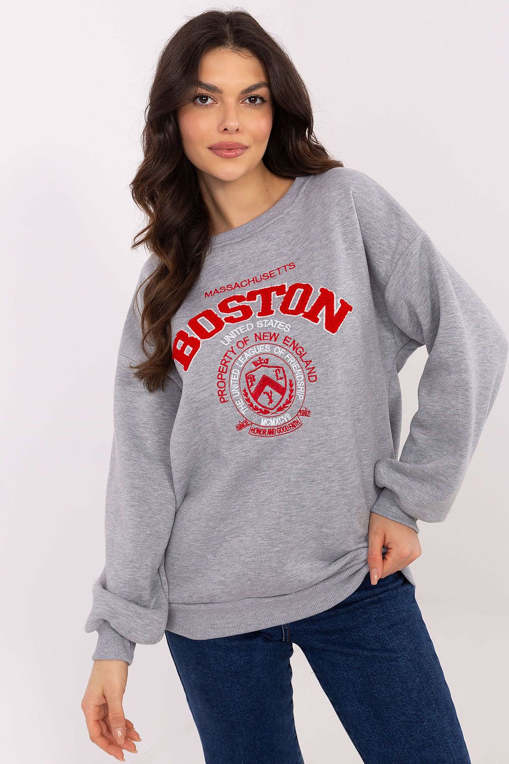 Women Loose Graphic Sweatshirt Urban Style-Women Sweatshirt-LeStyleParfait
