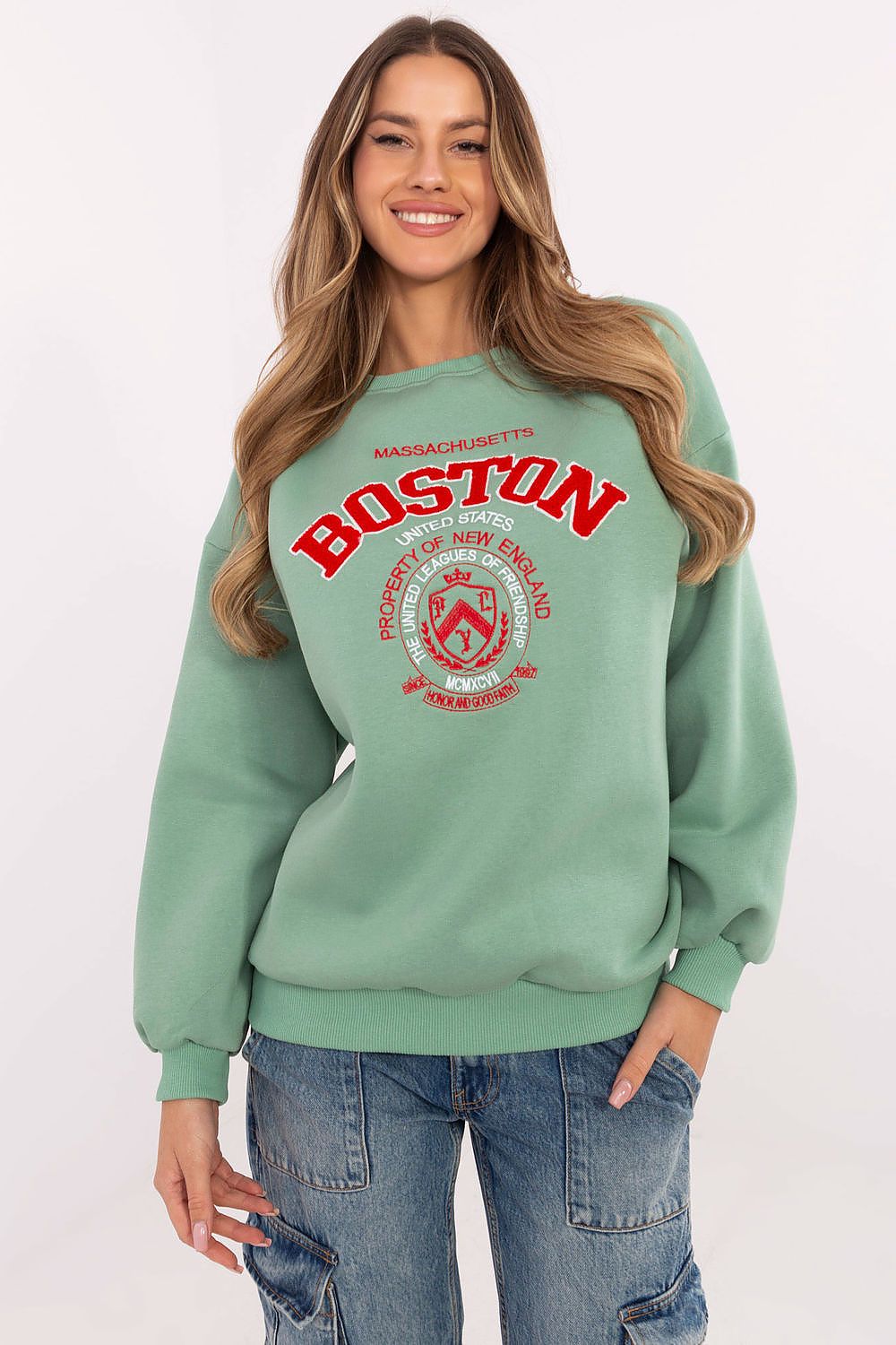 Women Loose Graphic Sweatshirt Urban Style-Women Sweatshirt-LeStyleParfait