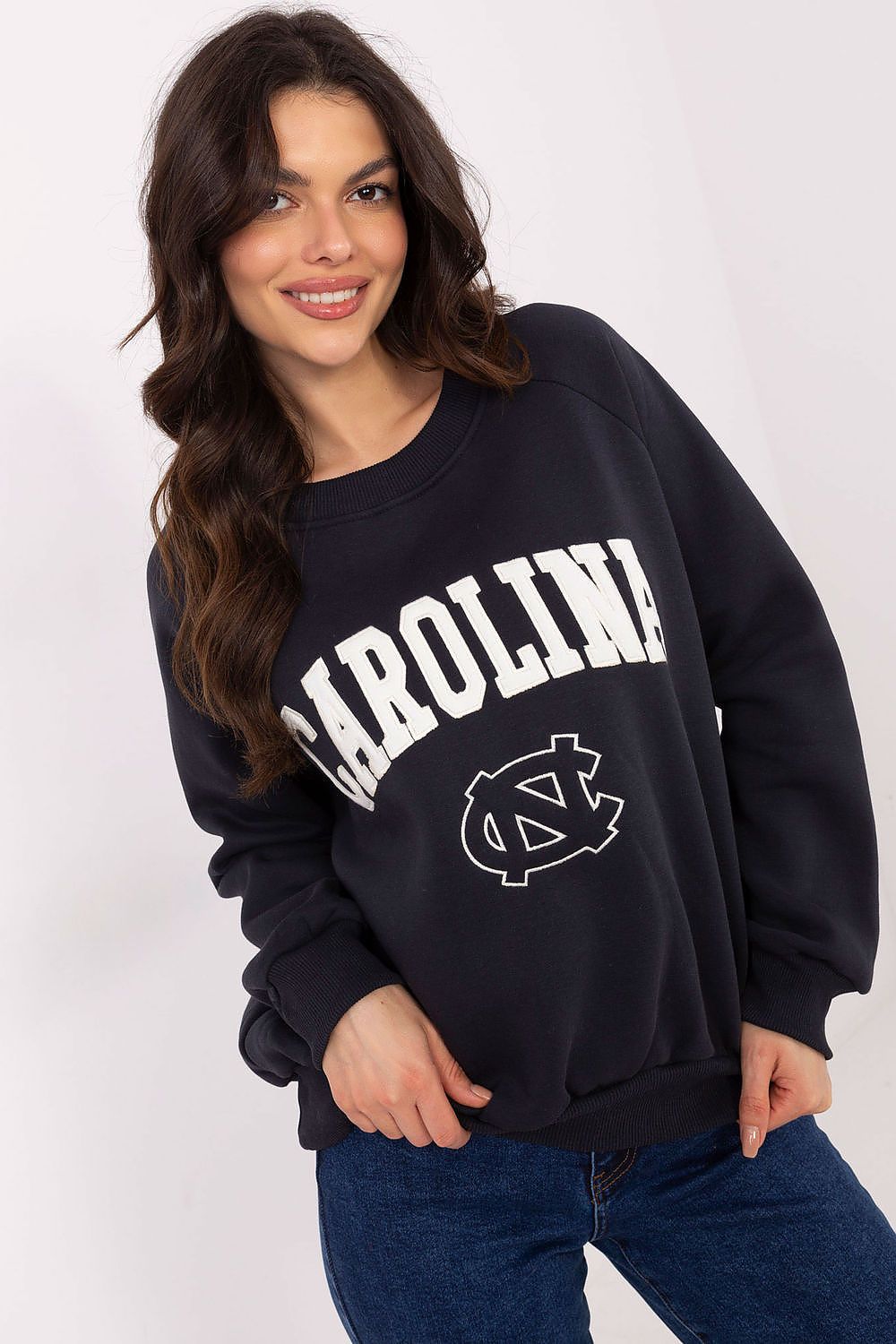 Women Loose Graphic Sweatshirt Urban Style-Women Sweatshirt-LeStyleParfait