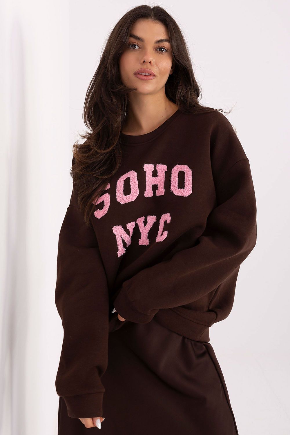 Women Loose Graphic Sweatshirt Urban Style-Women Sweatshirt-LeStyleParfait
