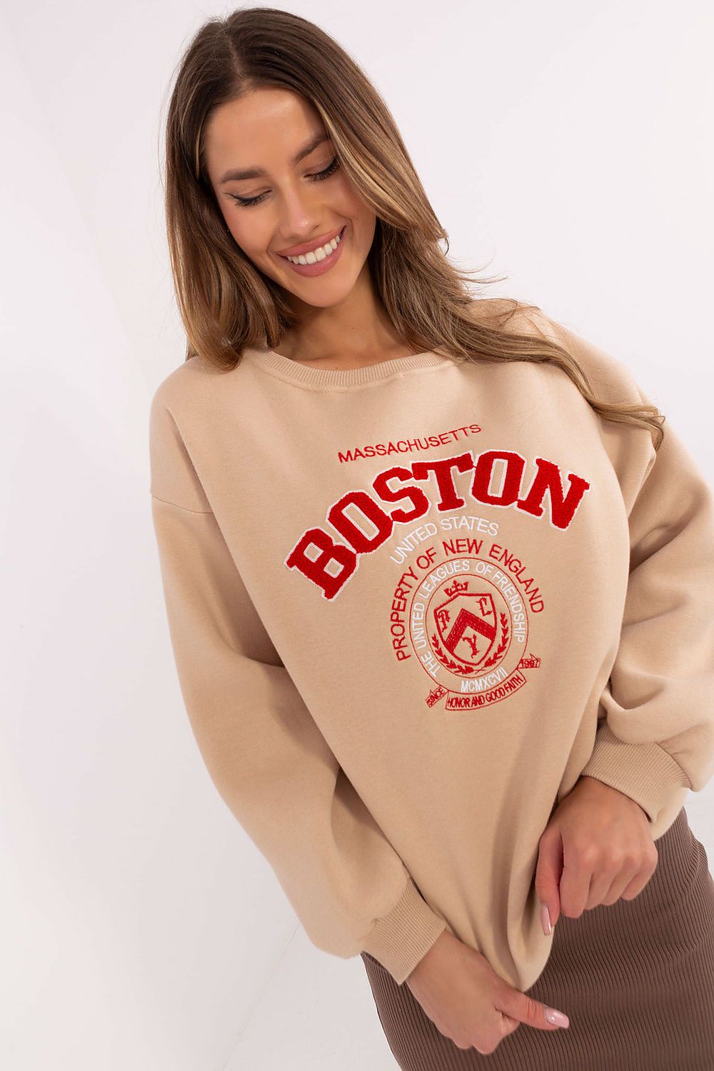 Women Loose Graphic Sweatshirt Urban Style-Women Sweatshirt-LeStyleParfait