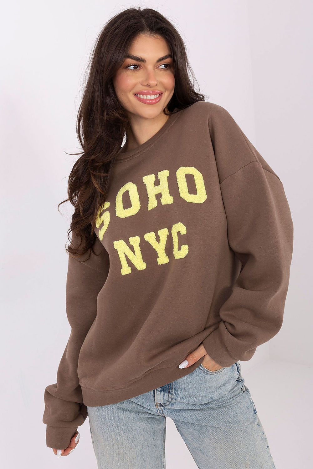 Women Loose Graphic Sweatshirt Urban Style-Women Sweatshirt-LeStyleParfait