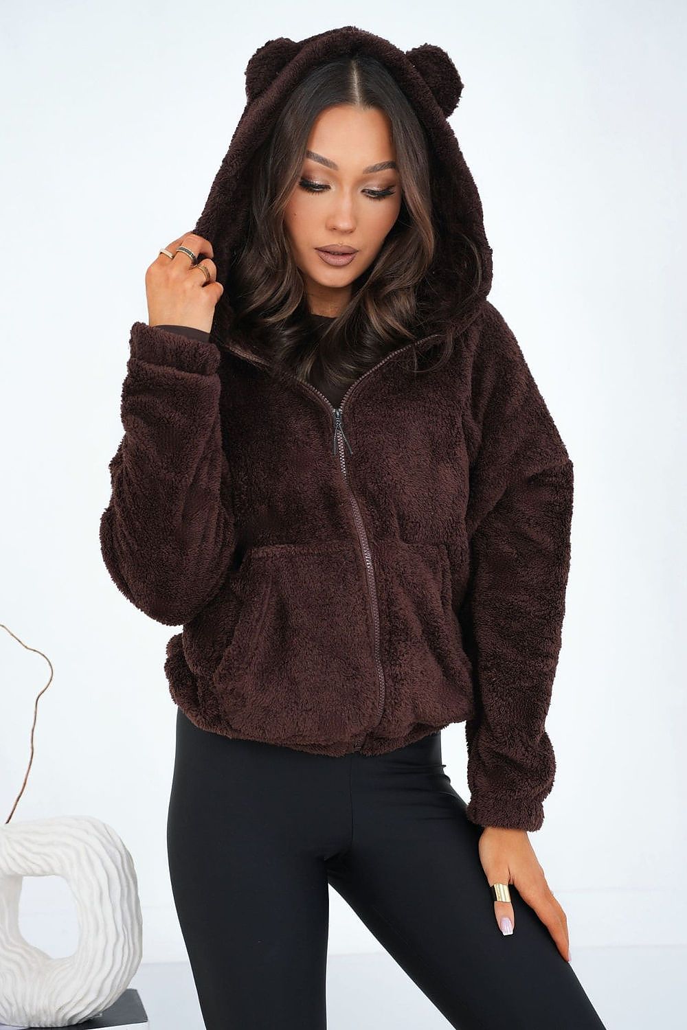 Women Loose Plain-Solid Plain Hoodie Essential Style-Women Hoodie-LeStyleParfait