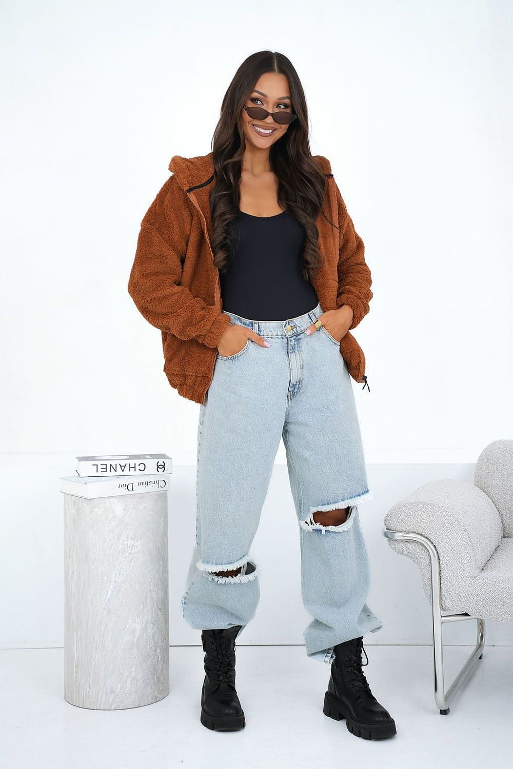 Women Loose Plain-Solid Plain Hoodie Essential Style-Women Hoodie-LeStyleParfait