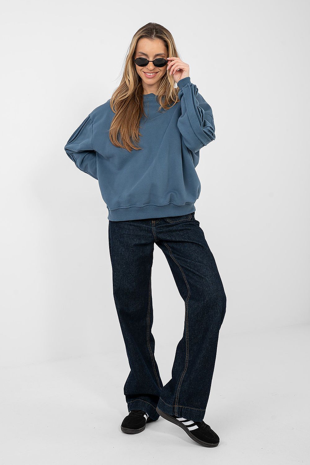 Women Loose Plain-Solid Plain Sweatshirt Essential Style-Women Sweatshirt-LeStyleParfait