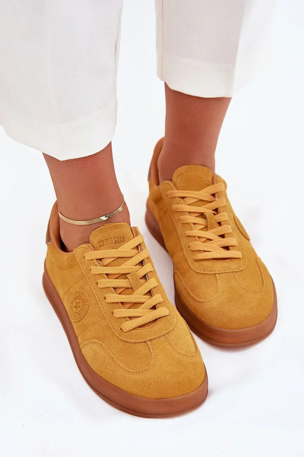 Women Low-Top Suede Sneakers Casual Athletic Shoes-women sneakers-LeStyleParfait