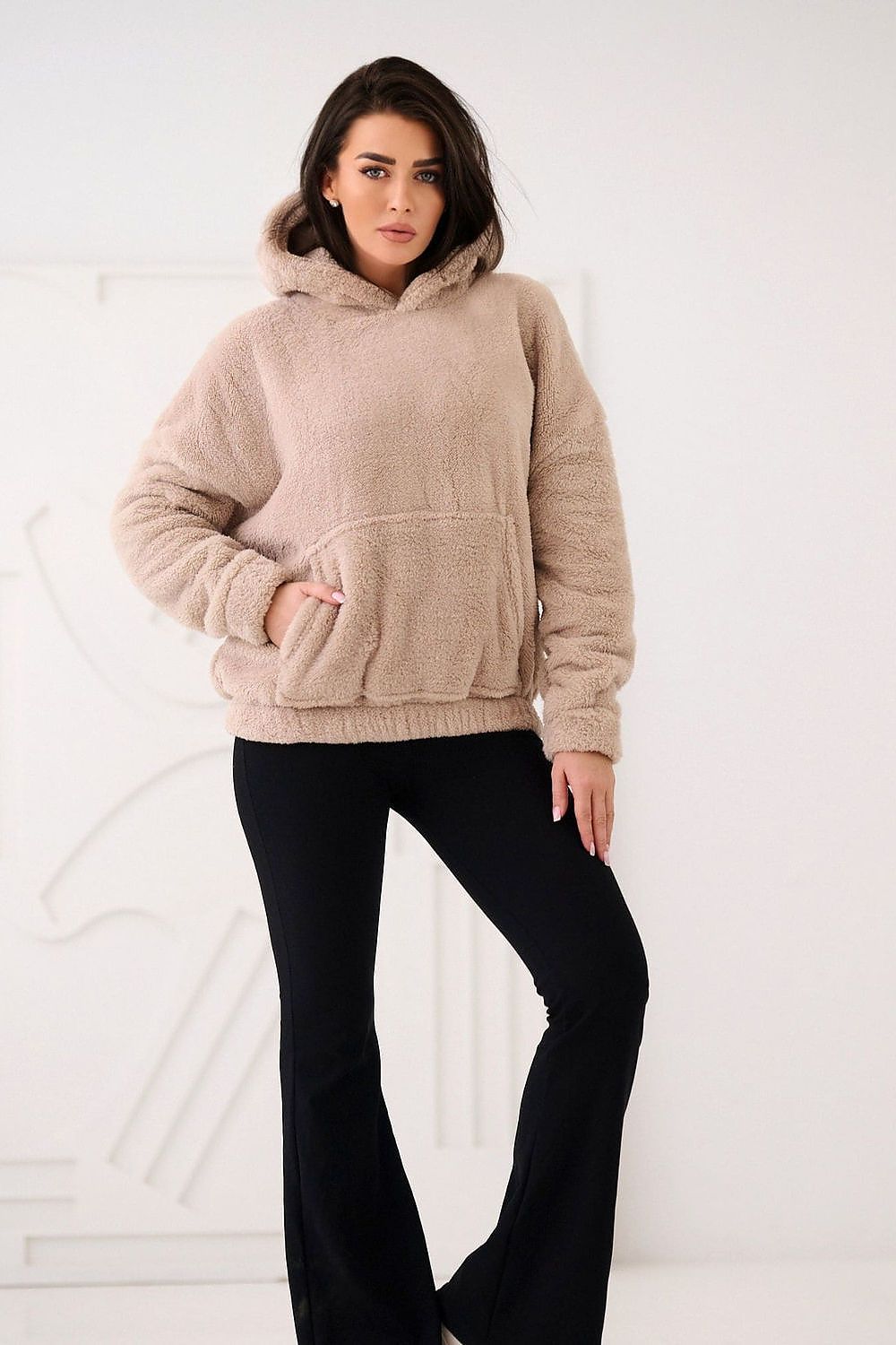 Women Plain-Solid Loose Hoodie Essential Style-Women Hoodie-LeStyleParfait