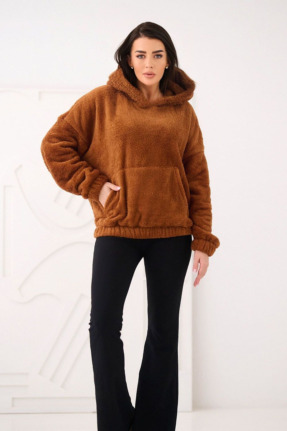 Women Plain-Solid Loose Hoodie Essential Style-Women Hoodie-LeStyleParfait