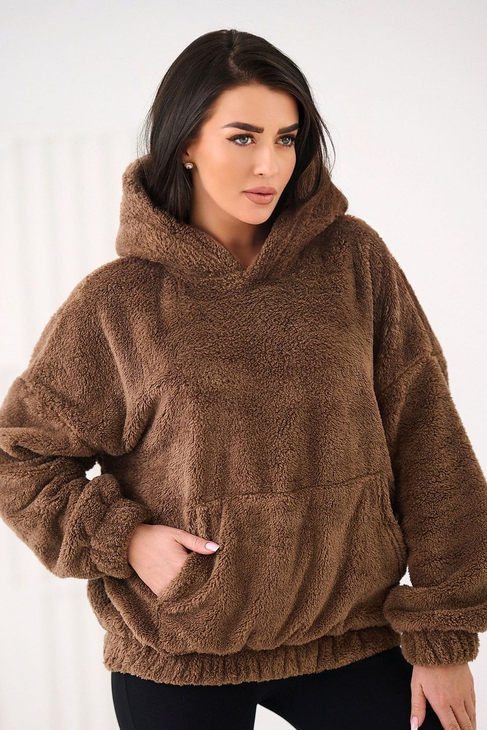 Women Plain-Solid Loose Hoodie Essential Style-Women Hoodie-LeStyleParfait