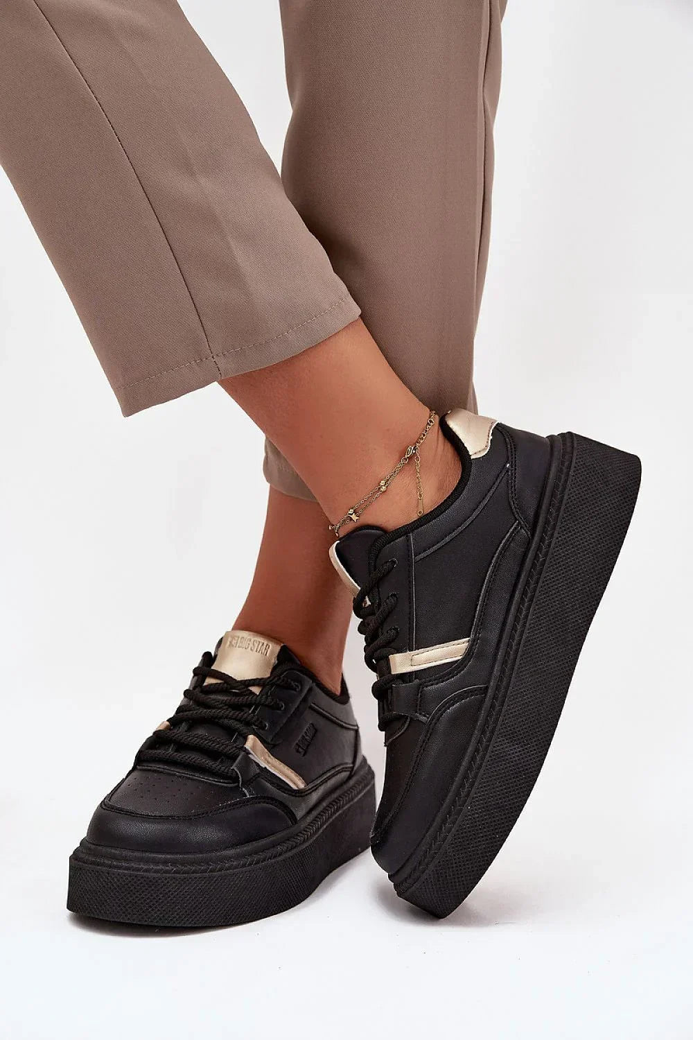 Women Platform Low-Top Sneakers Lightweight Streetwear Shoes-women sneakers-LeStyleParfait