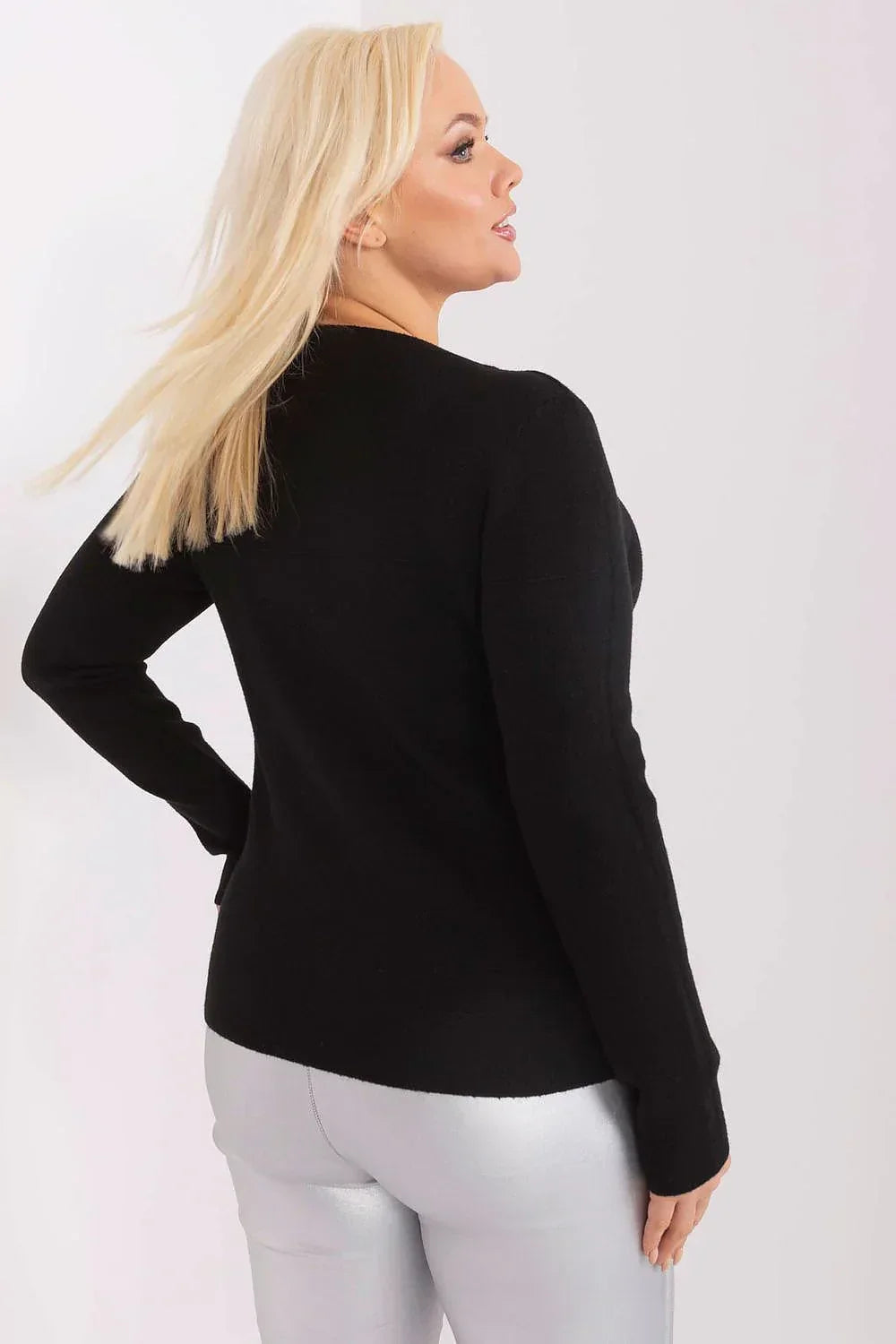 Women Pom Detail Sweater Casual Knit-Women's Sweater-LeStyleParfait