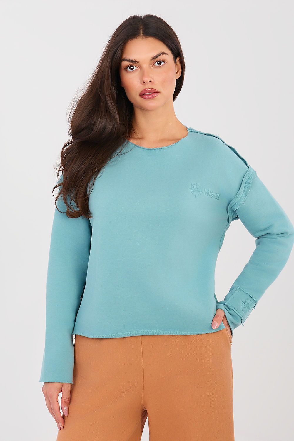 Women Regular Embroidered Crewneck Sweatshirt Premium Style-Women Sweatshirt-LeStyleParfait
