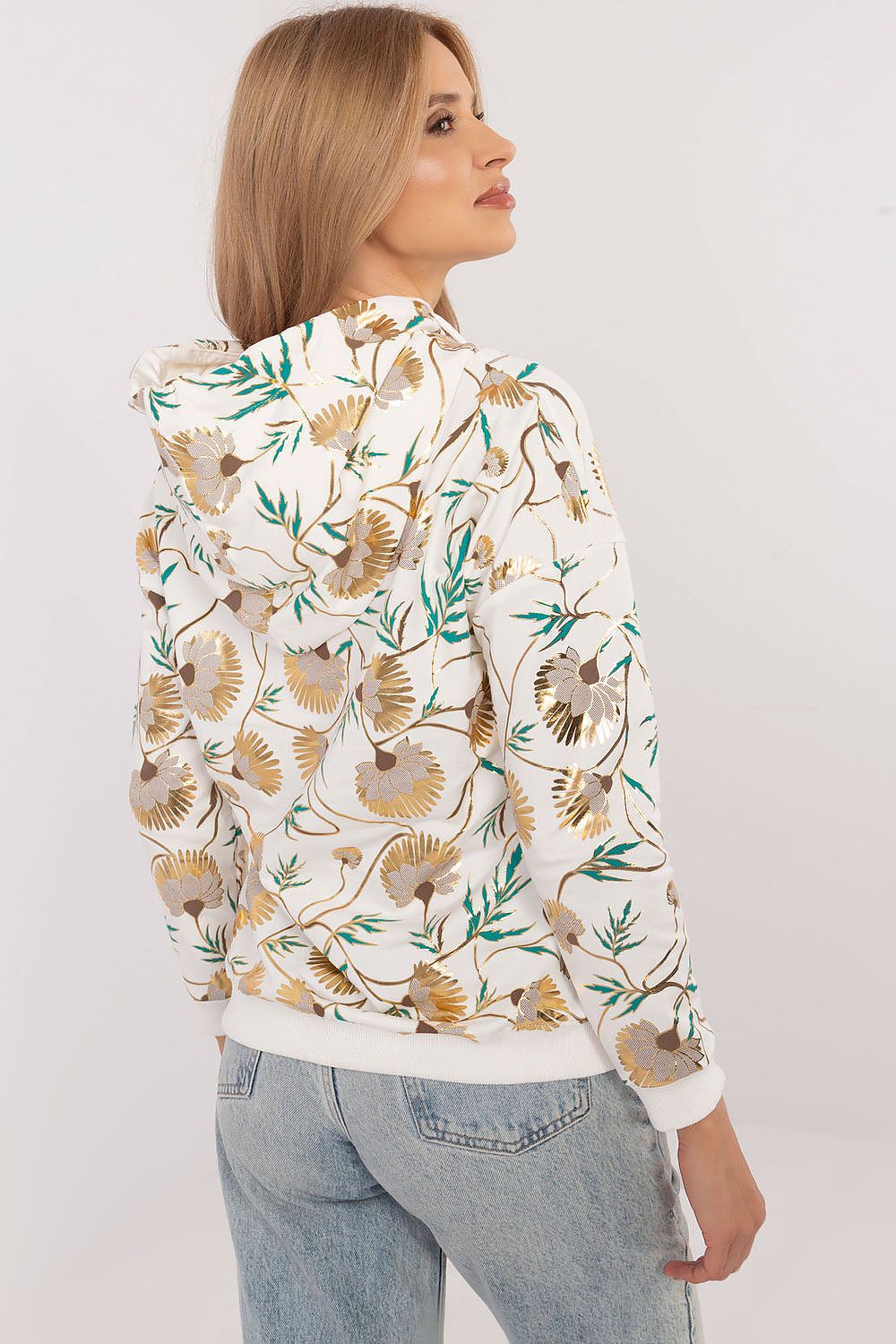 Women Regular Floral Printed Hoodie Trend Style-Women Hoodie-LeStyleParfait