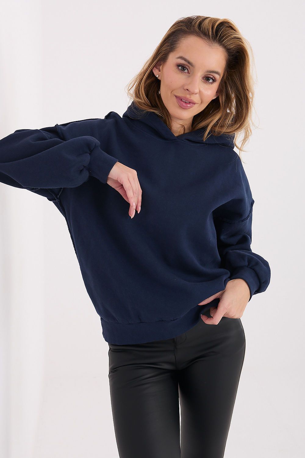 Women Regular Plain-Solid Pullover Hoodie Essential Style-Women Sweatshirt-LeStyleParfait