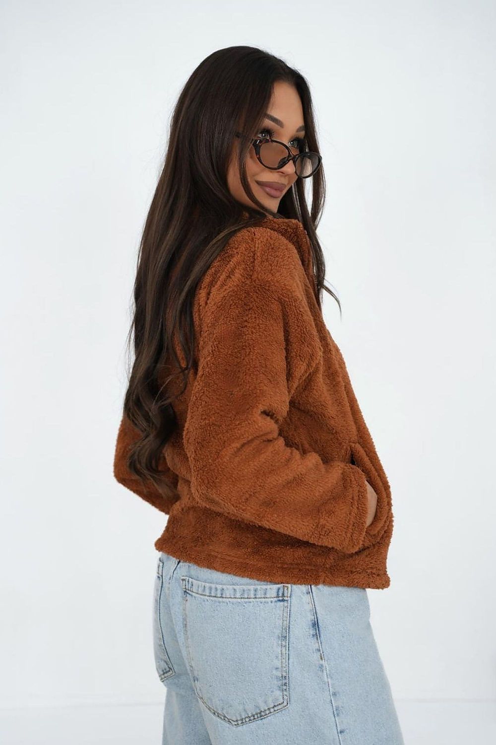 Women Regular Plain-Solid Zip-Up Sweatshirt Essential Fit-Women Sweatshirt-LeStyleParfait