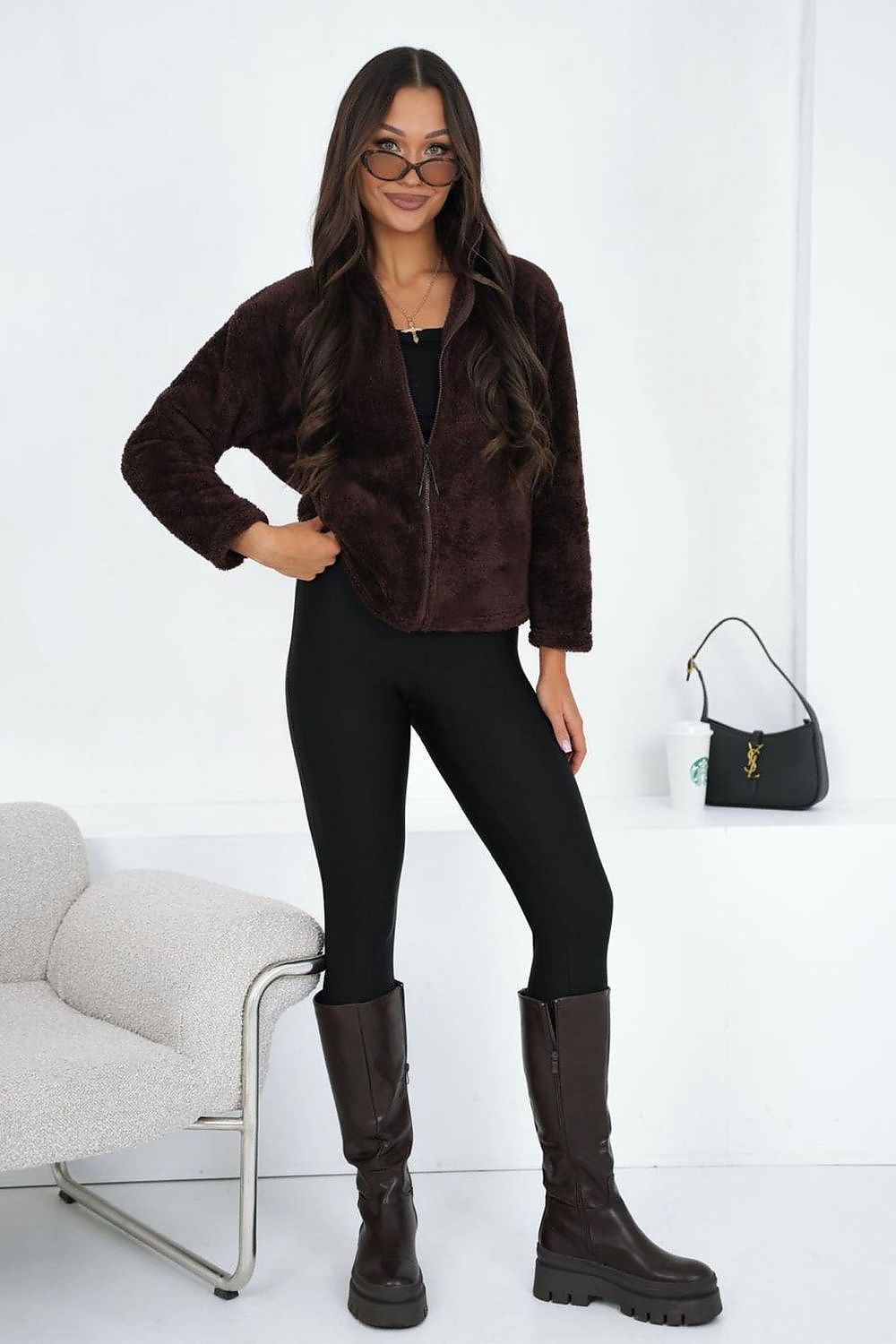 Women Regular Plain-Solid Zip-Up Sweatshirt Essential Fit-Women Sweatshirt-LeStyleParfait