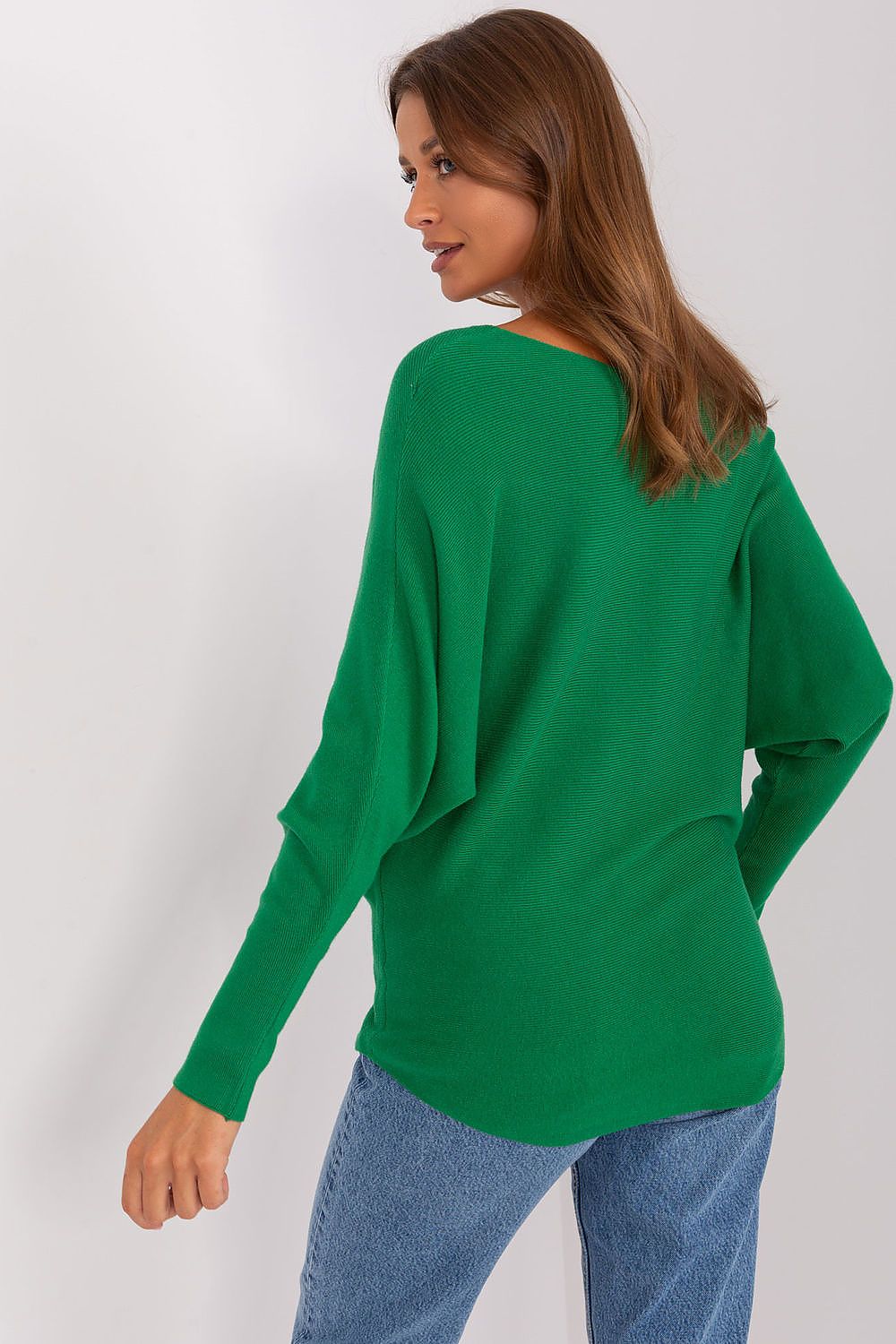 Women Relaxed Batwing Sweater Casual Knit-Women's Sweater-LeStyleParfait