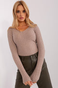 Women Relaxed Batwing Sweater Casual Knit-Women's Sweater-LeStyleParfait