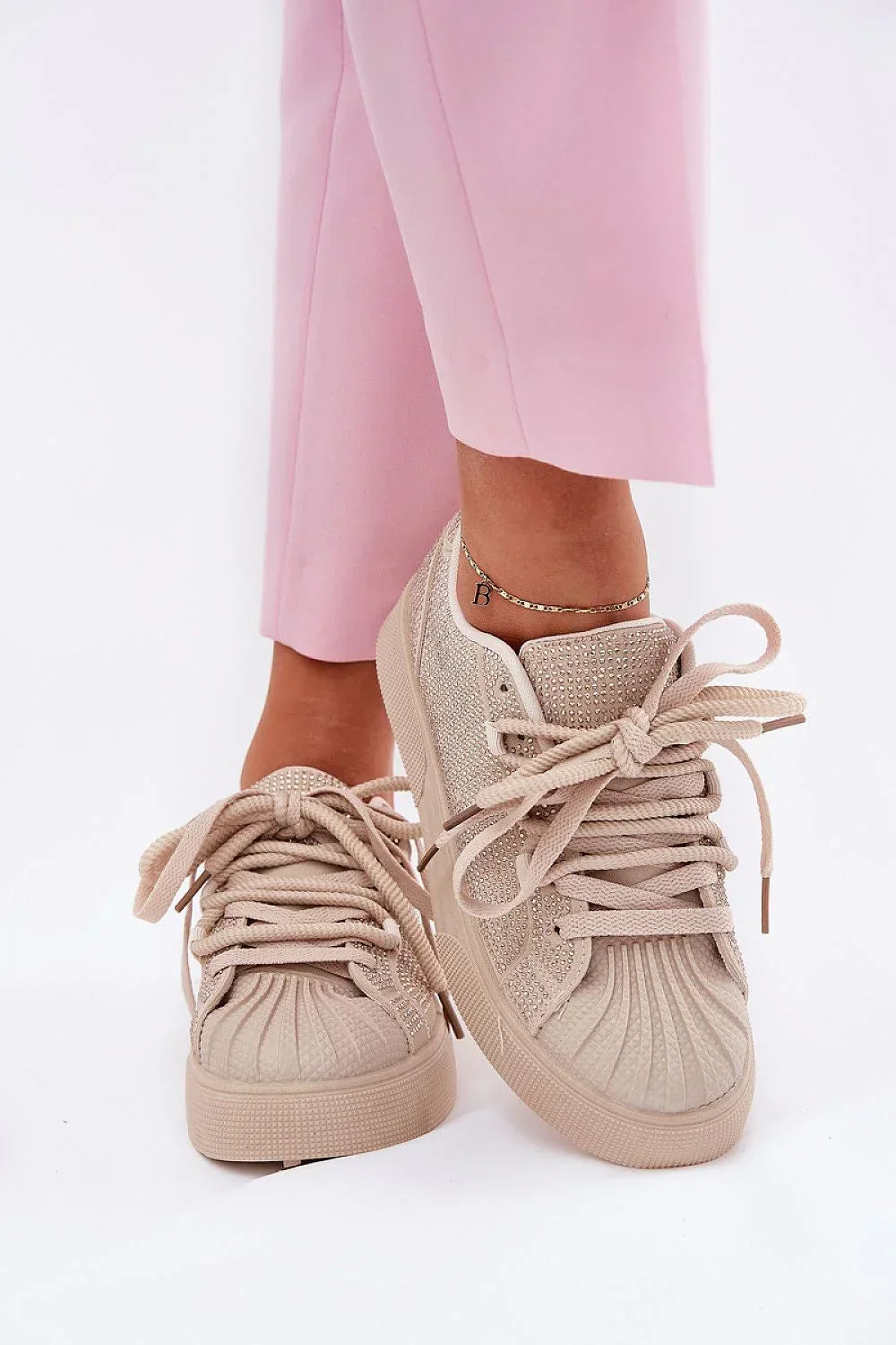 Women Rhinestone Platform Sneakers Casual Fashion Shoes-women sneakers-LeStyleParfait