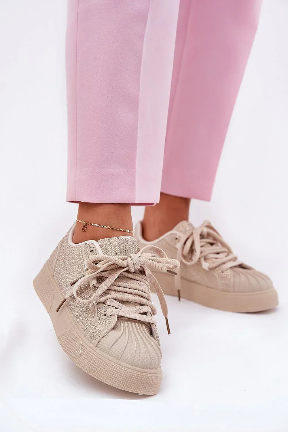 Women Rhinestone Platform Sneakers Casual Fashion Shoes-women sneakers-LeStyleParfait