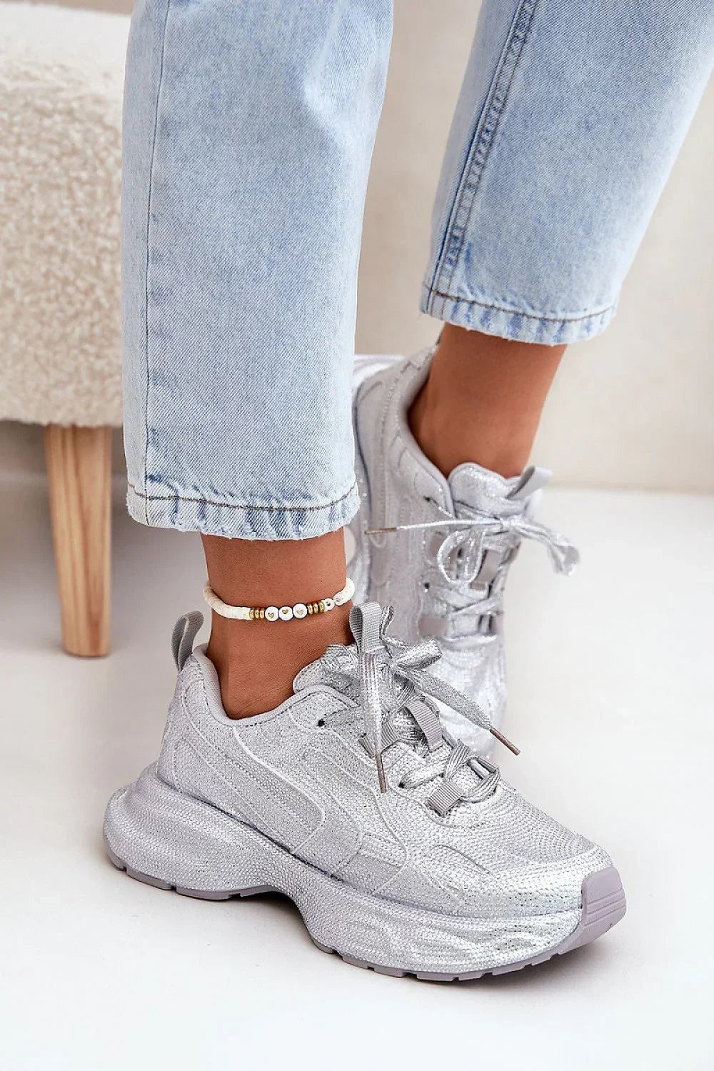 Women Rhinestone Platform Sneakers Fashion Casual Shoes-women sneakers-LeStyleParfait