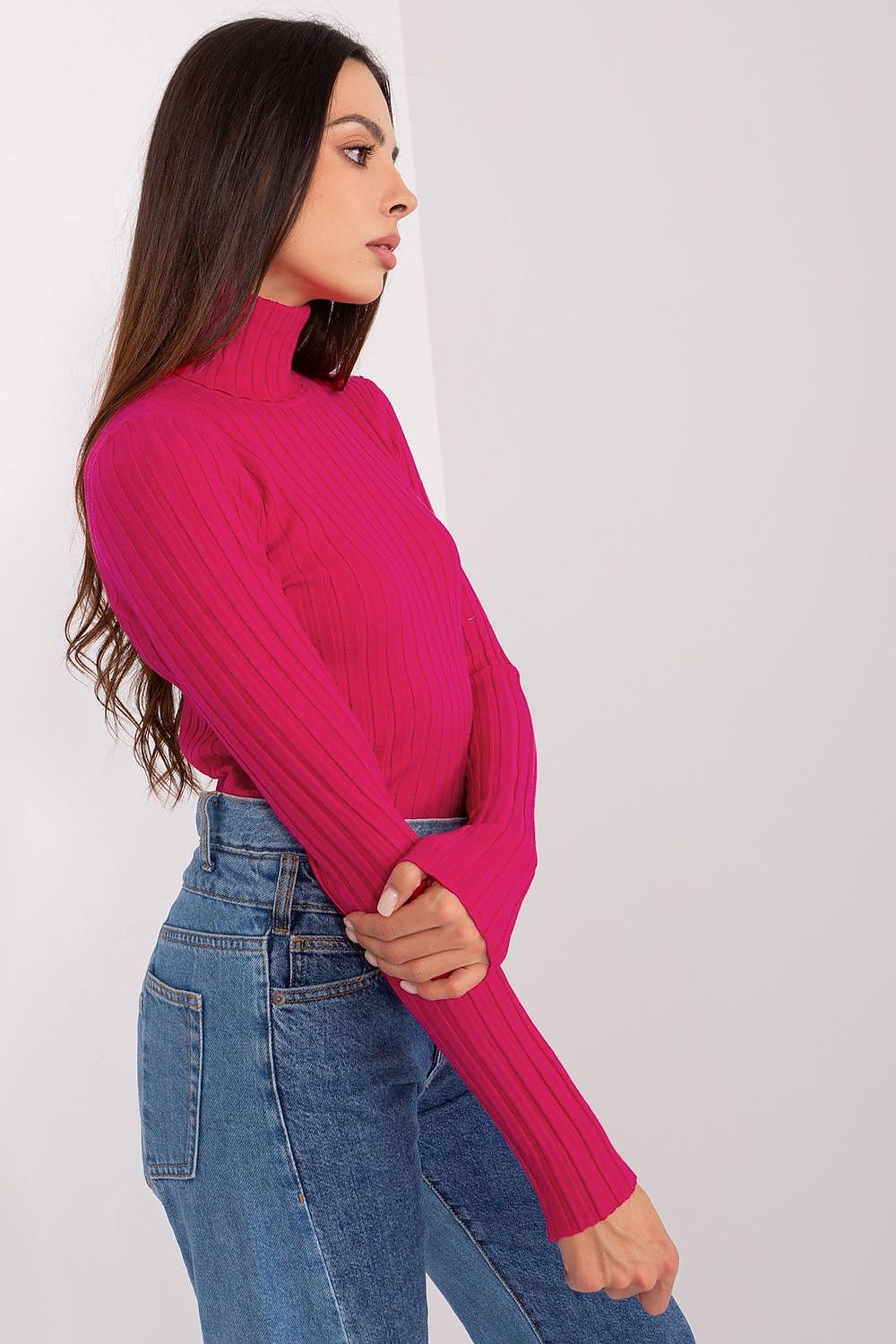 Women Slim Turtleneck Sweater Elegant Knit-Women's Sweater-LeStyleParfait