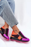 Women Slip-On Platform Sneakers Zipper Casual Travel Shoes-women sneakers-LeStyleParfait