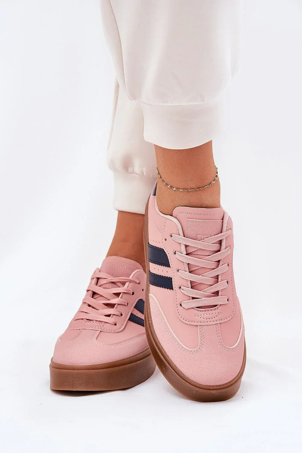 Women Striped Platform Sneakers Casual Lightweight Travel Shoes-women sneakers-LeStyleParfait