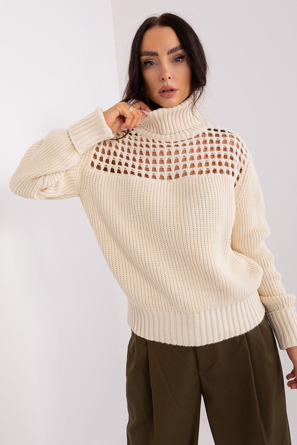 Women Turtleneck Knit Sweater Winter Style-Women's Sweater-LeStyleParfait