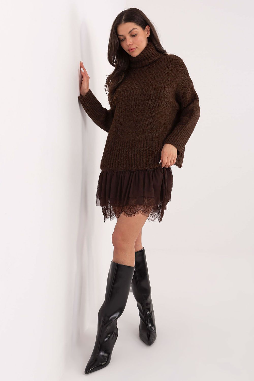 Women Turtleneck Pullover Sweater Winter Knit-Women's Sweater-LeStyleParfait