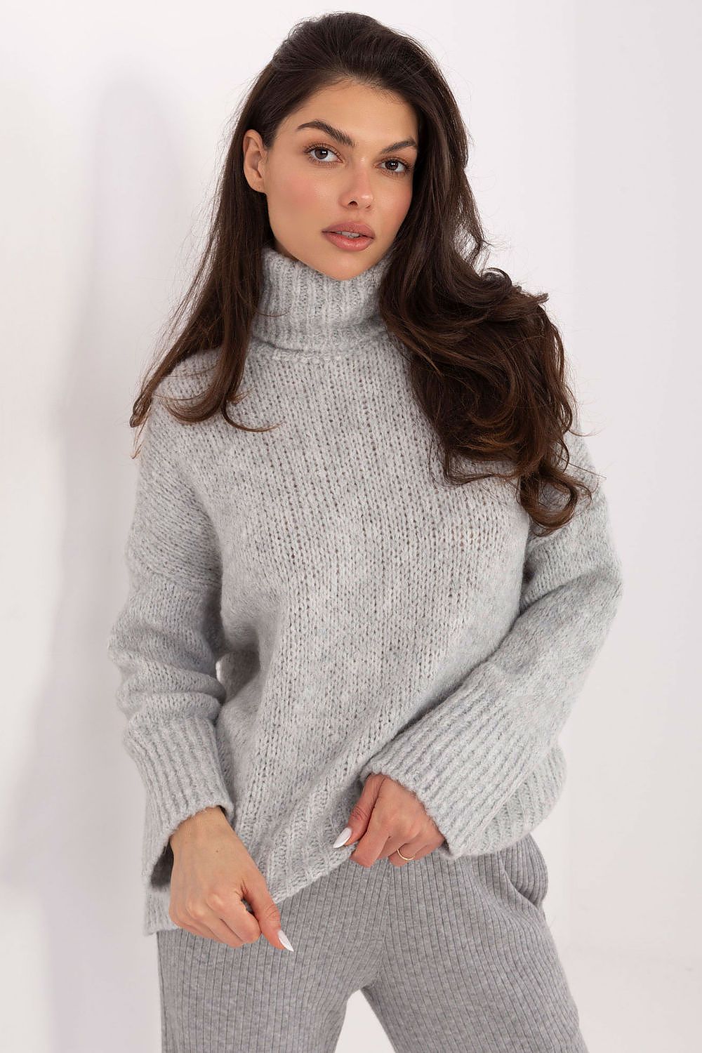 Women Turtleneck Pullover Sweater Winter Knit-Women's Sweater-LeStyleParfait