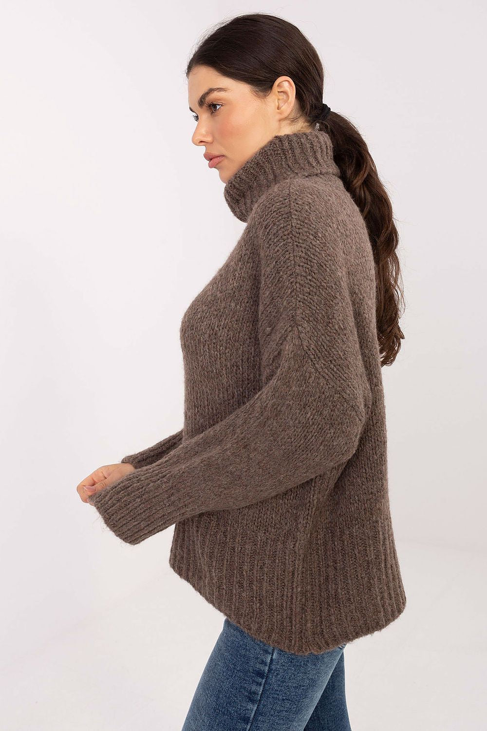 Women Turtleneck Pullover Sweater Winter Knit-Women's Sweater-LeStyleParfait