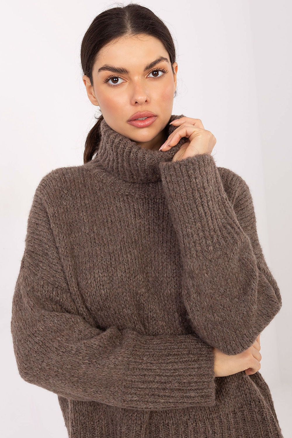 Women Turtleneck Pullover Sweater Winter Knit-Women's Sweater-LeStyleParfait