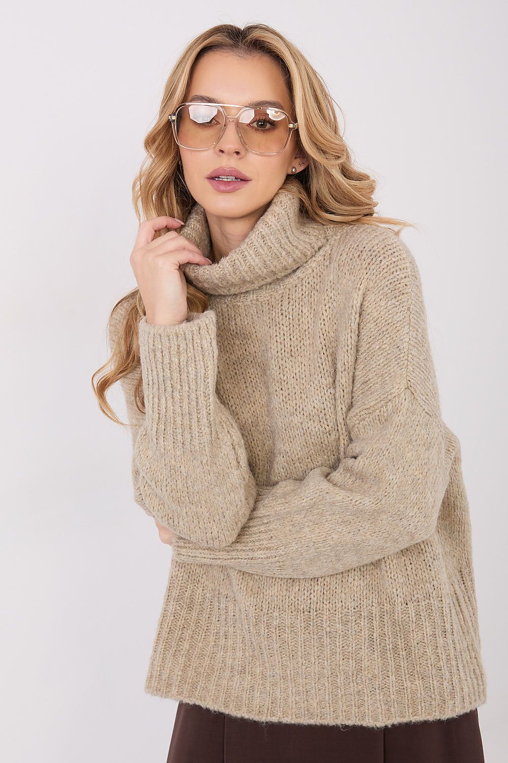 Women Turtleneck Pullover Sweater Winter Knit-Women's Sweater-LeStyleParfait