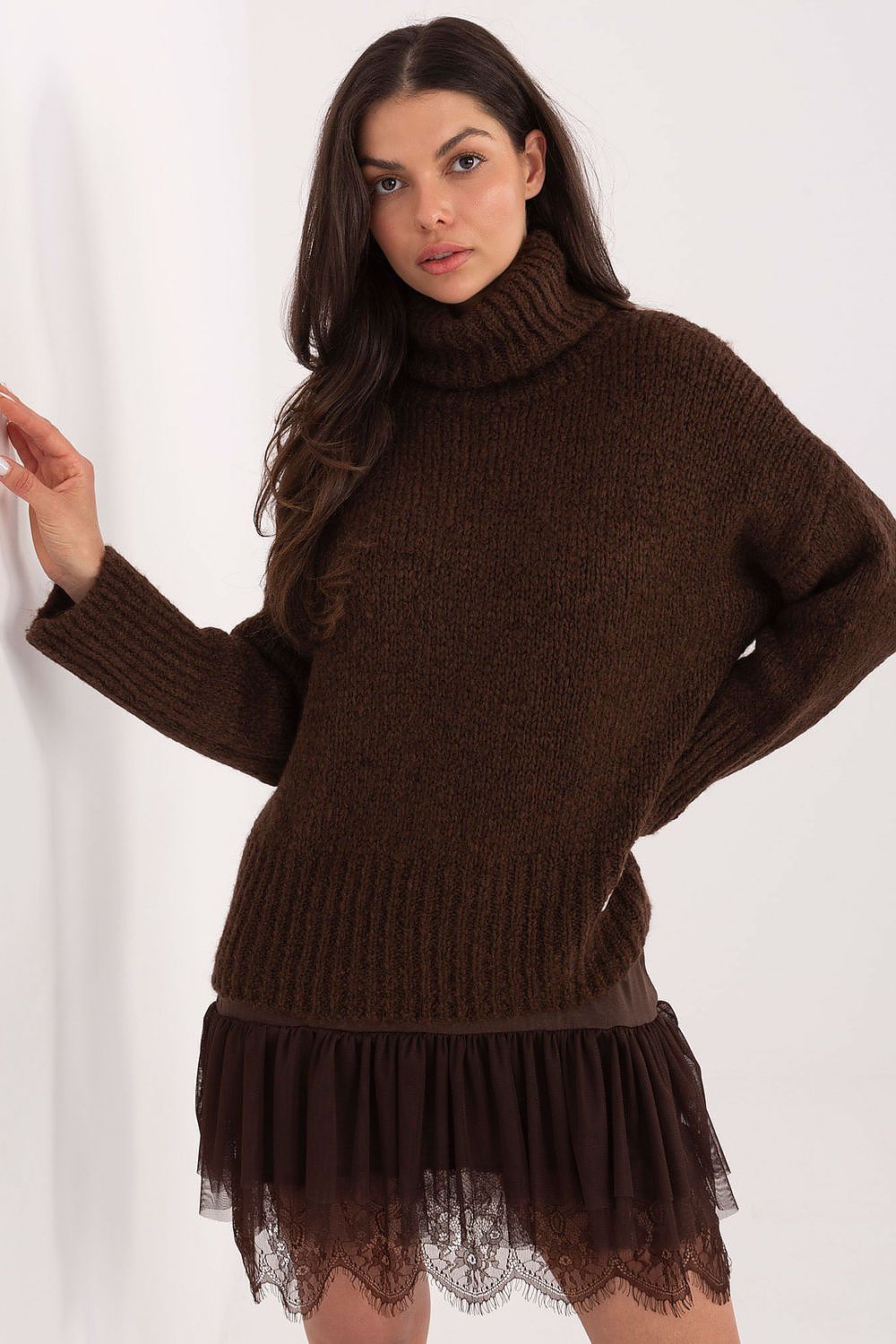 Women Turtleneck Pullover Sweater Winter Knit-Women's Sweater-LeStyleParfait