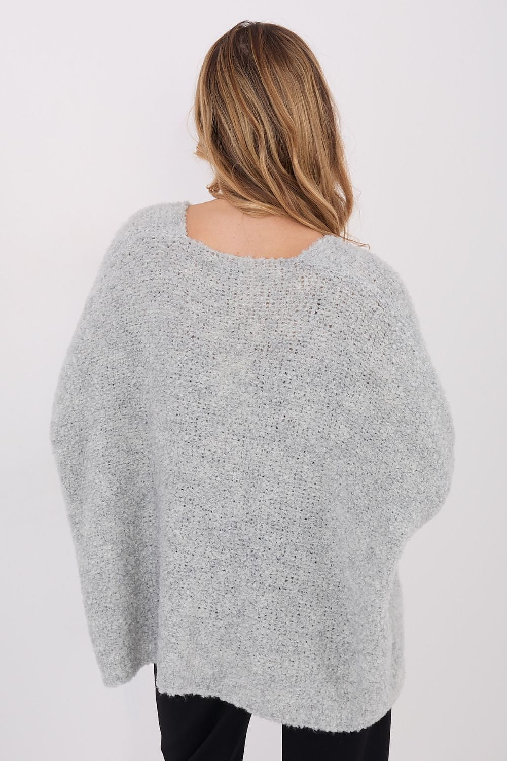 Women Wool Blend Cardigan Sweater Relaxed-Women's Sweater-LeStyleParfait