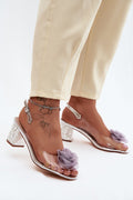 Women’s Adjustable Strap Heel Sandals-Women's Sandals-LeStyleParfait
