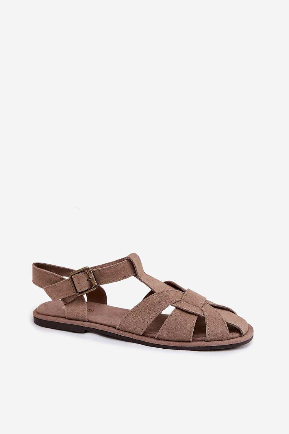 Women’s Adjustable Suede Flat Sandals-Women's Sandals-LeStyleParfait