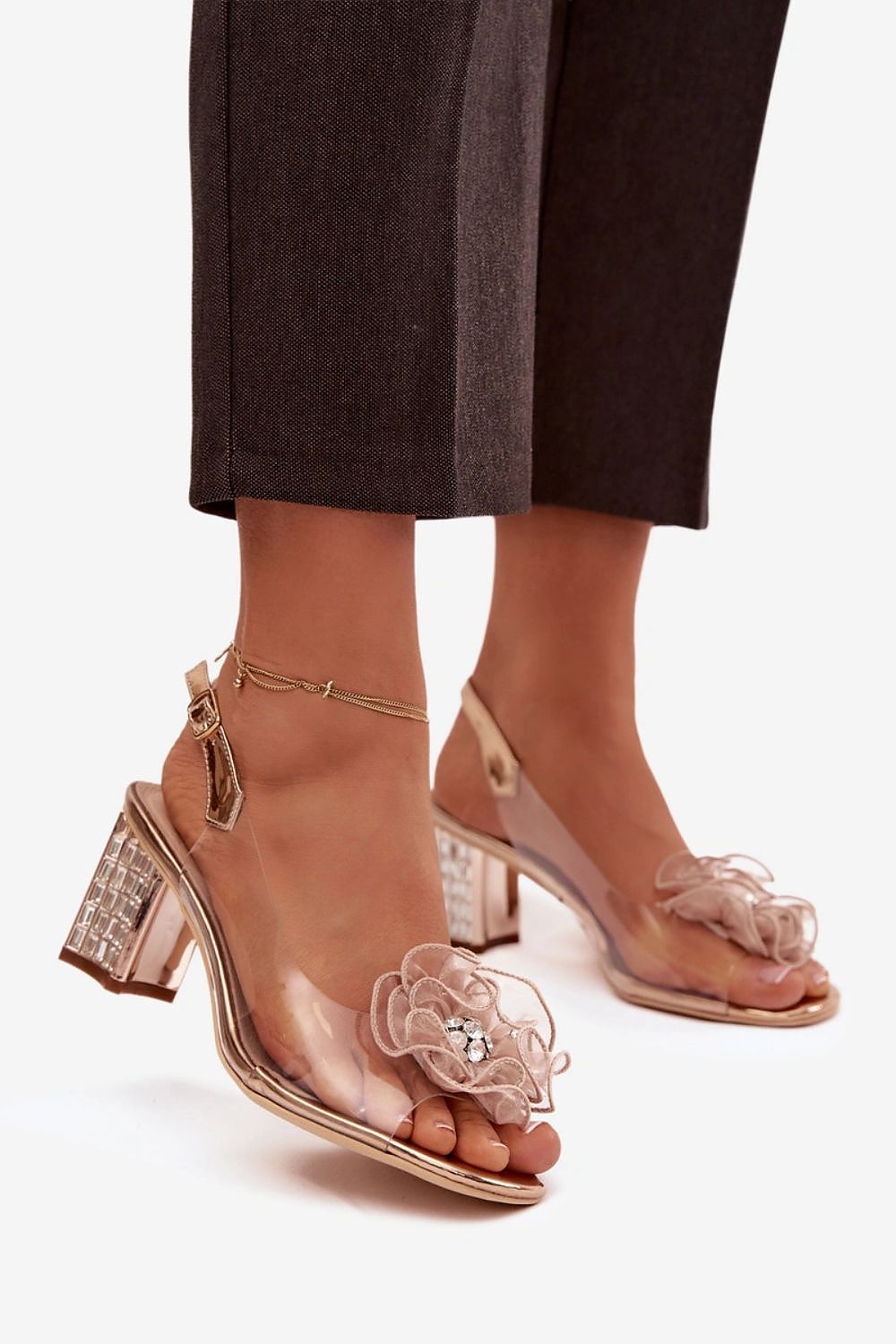 Women’s Ankle Strap Block Heel Sandals-Women's Sandals-LeStyleParfait