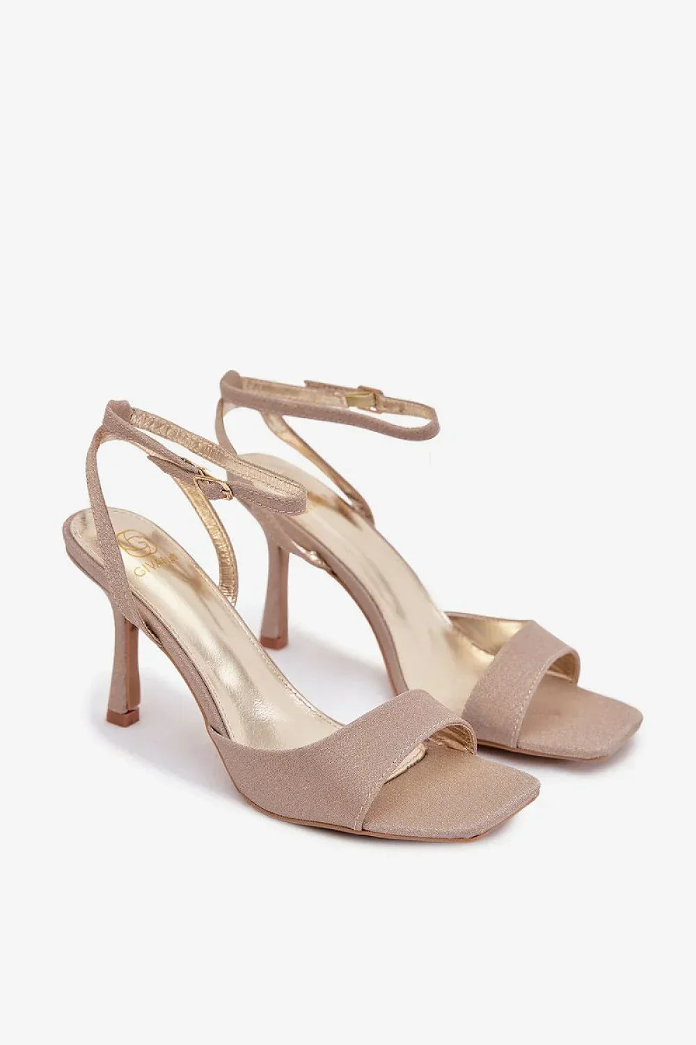 Women’s Ankle Strap Slim Heel Sandals-Women's Sandals-LeStyleParfait