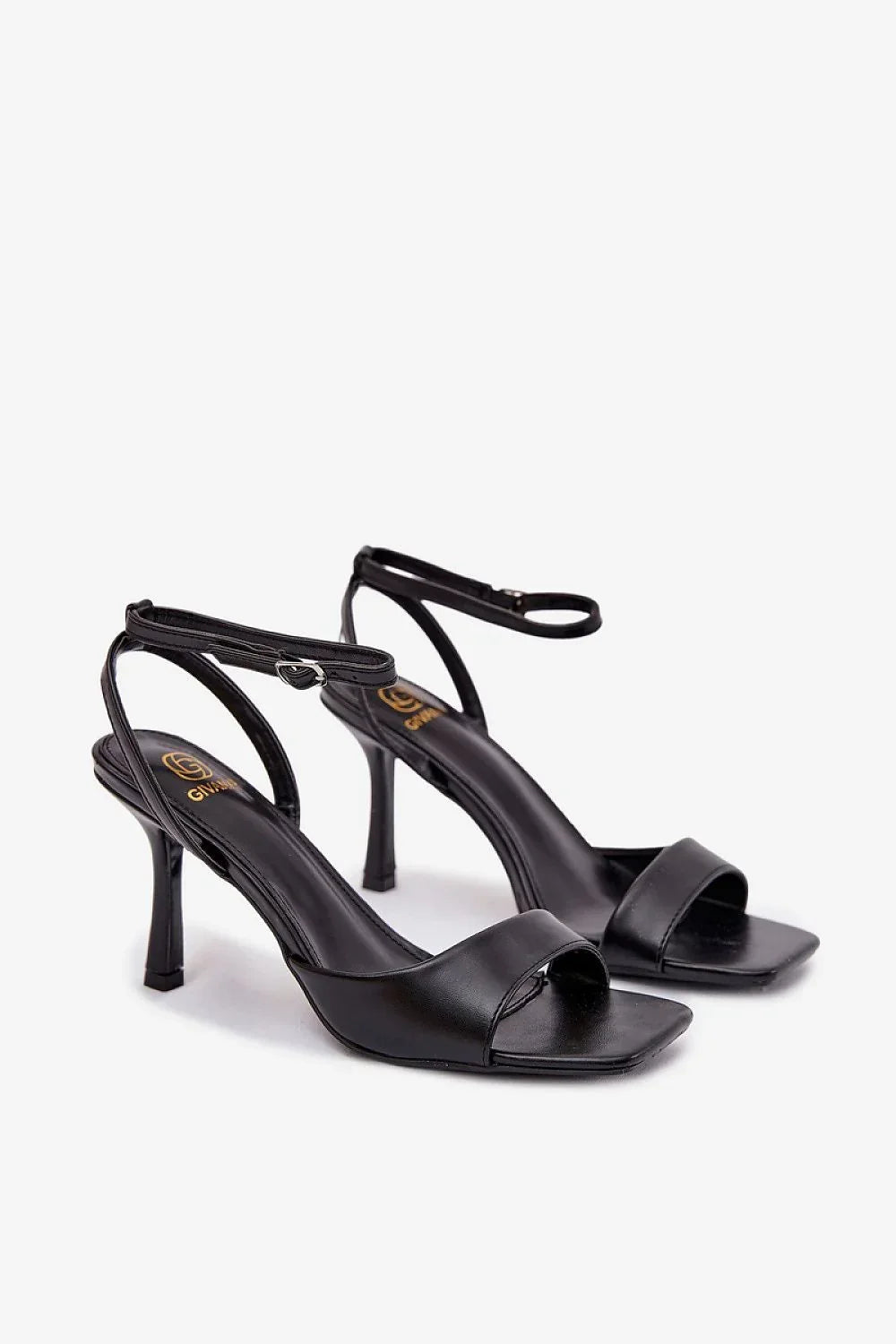 Women’s Ankle Strap Slim Heel Sandals-Women's Sandals-LeStyleParfait