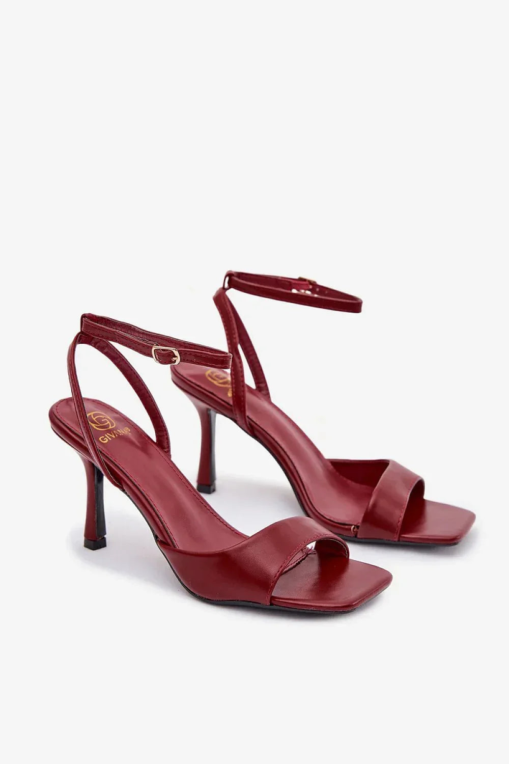 Women’s Ankle Strap Slim Heel Sandals-Women's Sandals-LeStyleParfait