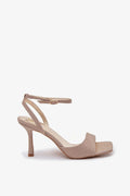 Women’s Ankle Strap Slim Heel Sandals-Women's Sandals-LeStyleParfait
