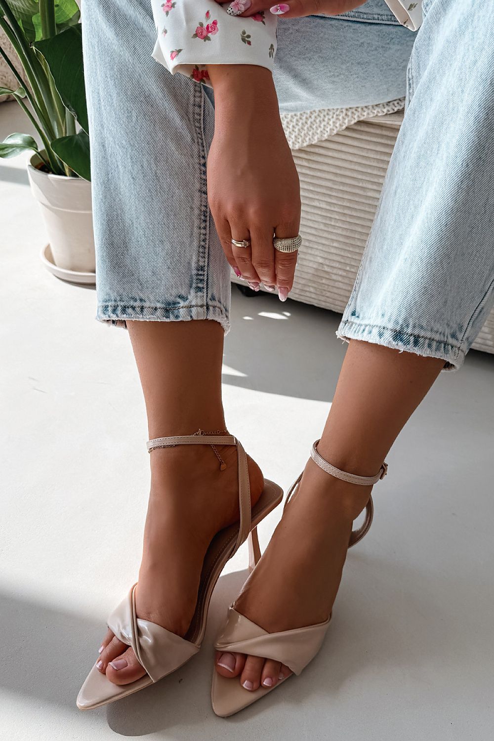 Women’s Ankle Strap Stiletto Sandals-Women's Sandals-LeStyleParfait