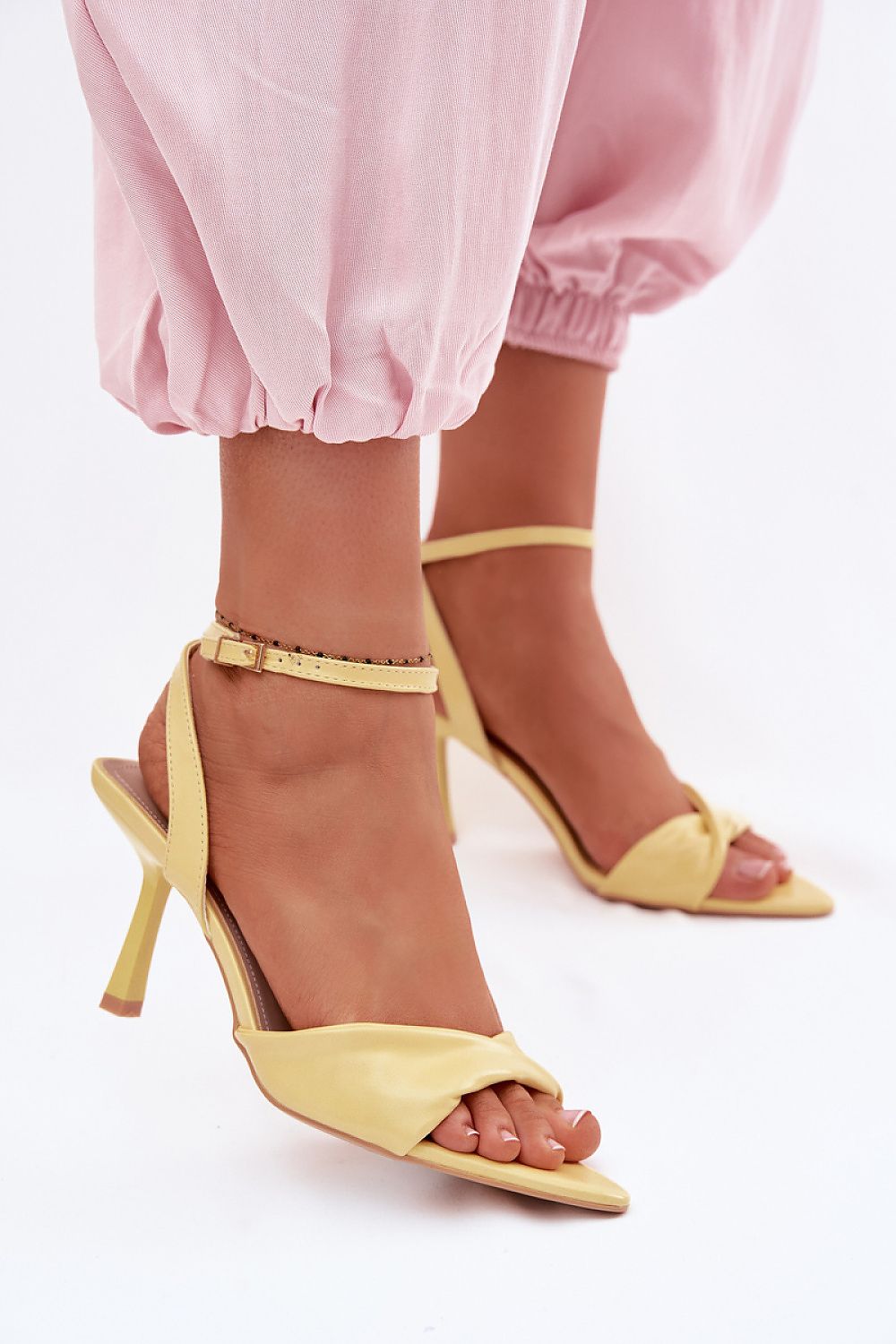 Women’s Ankle Strap Stiletto Sandals-Women's Sandals-LeStyleParfait