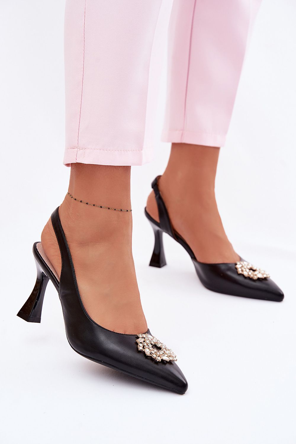 Women’s Beaded Ceremony Heel Sandals-Women's Sandals-LeStyleParfait
