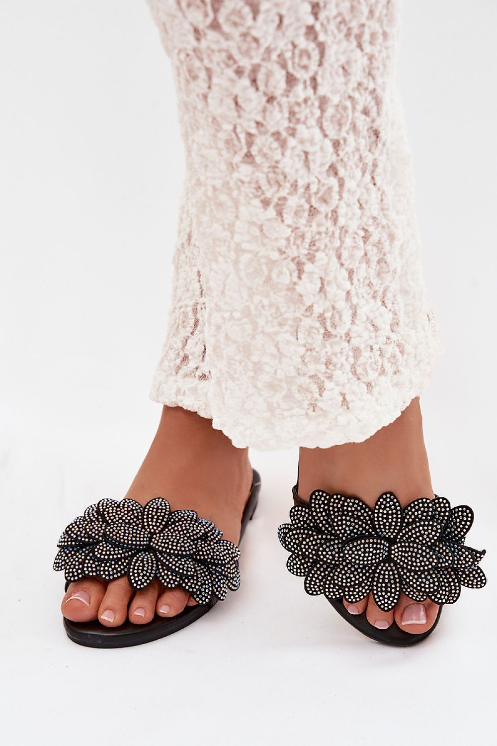 Women’s Beaded Flat Sandals-Women's Sandals-LeStyleParfait
