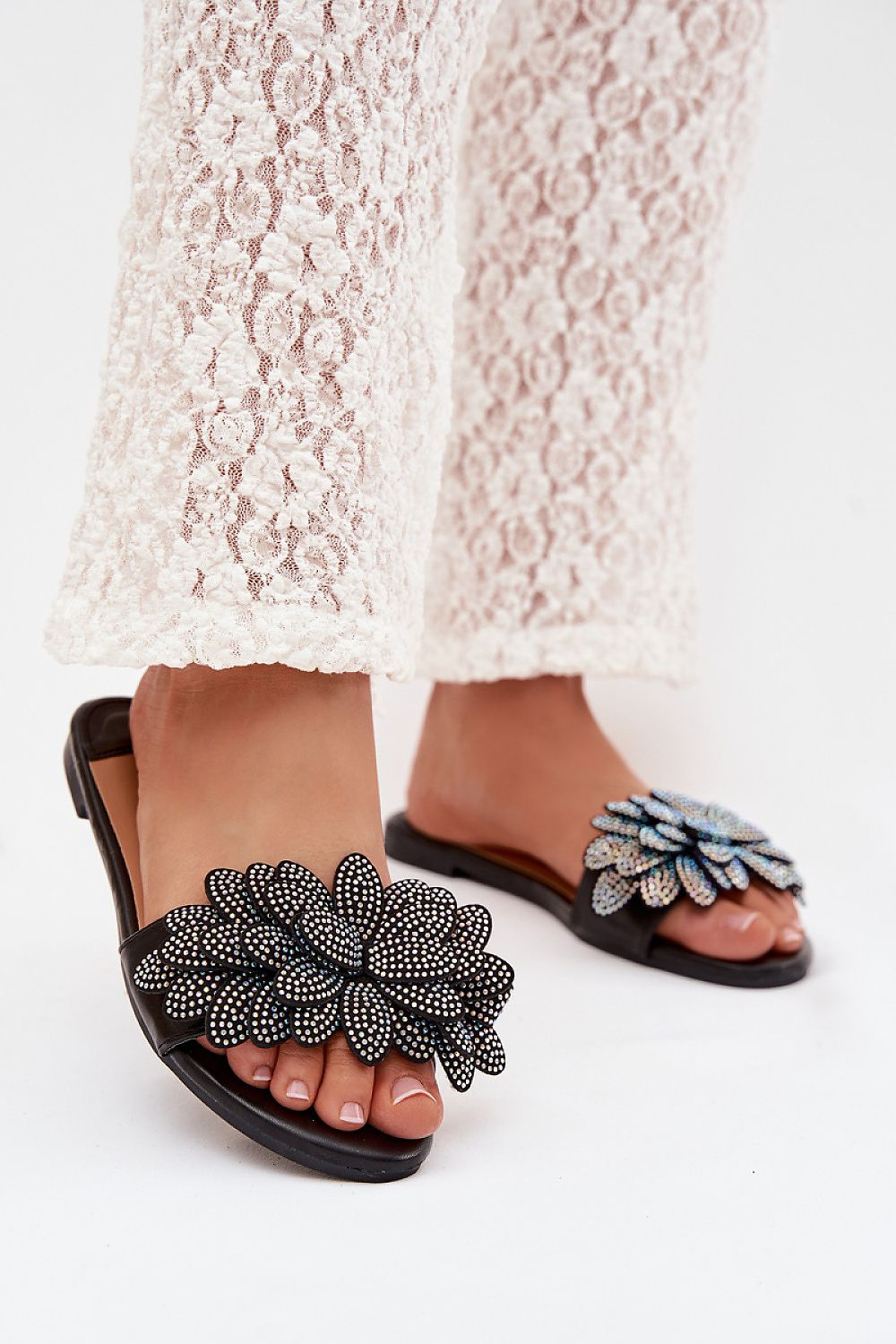 Women’s Beaded Flat Sandals-Women's Sandals-LeStyleParfait