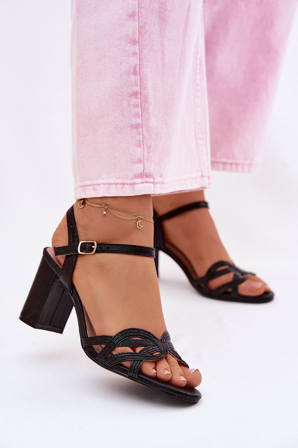 Women’s Block Heel Evening Sandals-Women's Sandals-LeStyleParfait